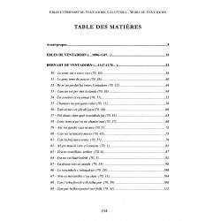 Ebles & Bernart de Ventadorn, Gui d'Ussel Maria de Ventadorn - Martin de Riquer - p-154 taula de las materias 1