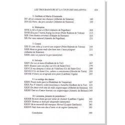 Les troubadours et la cour des Malaspina - Gilda Caïti-Russo - Table des matières