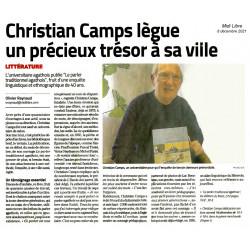 Le parler traditionnel agathois - Enquêtes linguistiques et ethnographiques - Article Midi Libre (8/12/2021)