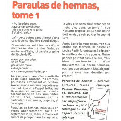 Paraulas de Hemnas - Coordinacion Paulina Kamakine - Article Aquo d'Aqui 341