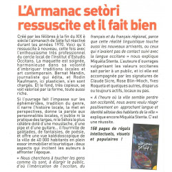 Novel almanac setòri e de las ribas de Taur 2022 -  - Article Aquo d'Aqui 341 (12-2021)