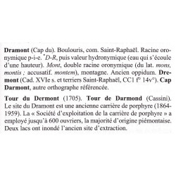 Dictionnaire des noms de lieux de l'Esterel à l'usage des Provençaux d'aujourd'hui - Gérard Tautil - Extrait