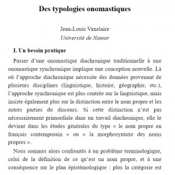 Circulations linguistiques dans les noms propres - Onomastique occitane - Onomastica occitana - Michel Tamine - Extrait