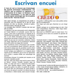Escrivan encuei - Antoulougìo dis escrivan prouvençau de vuei - Article Prouvènço d'aro 312