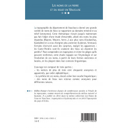 Les noms de la pierre et du relief en Vaucluse - Toponymie et oronymie - Gilles Fossat