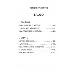 Poèmes et contes - Deuxième Tome des Îles d'Or - Frédéric Mistral - p 4 "taulo"