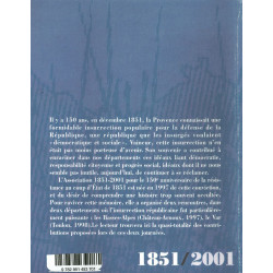 Provence 1851, une insurrection pour la République, Château-Arnoux (1997), Toulon (1998) - 4ième de couverture