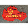 Écusson brodé thermo-collant Carte " Occitània "