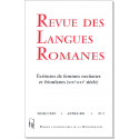Revue des Langues Romanes - Tome 125-2 (2021 n°2)