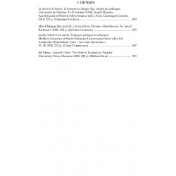 Revue des Langues Romanes - Tome 125-2 (2021 n°2) - Sommaire