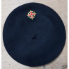 Black beret with occitan cross on the back