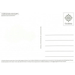 Postcard - Lo solelh me fa cantar e Paris me fa cagar ! (back side)