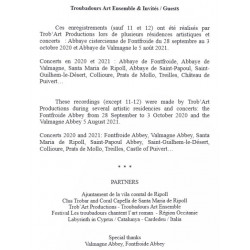 Despertant instruments adormits - Réveiller les instruments endormis - Troubadours Art Ensemble & Invités