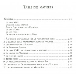 L'Elucidari - L'encyclopédie de Gaston Febus - Maurici ROMIEU - Taula