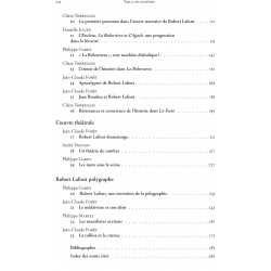Dire l'òme lo segle - Dire l’homme le siècle - Robert Lafont - Table des matières