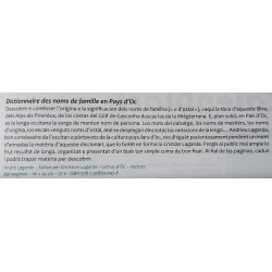 Dictionnaire des noms de famille en Pays d’Oc - André Lagarde