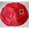 Foulard de tête occitan (croix occitane jaune, OC noir sur fond rouge)