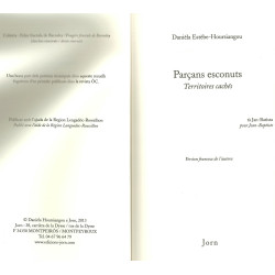 Parçans esconuts, territoires cachés - Danièla Estèbe-Hoursiangou - Extrait