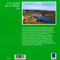 Les Alpes de lumière n°140 Quinson sur Verdon - 4ième de couverture