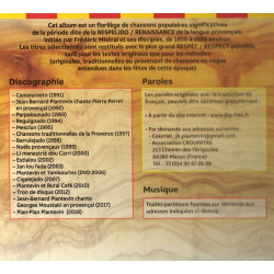 Respèt - Respelido - Jan-Bernart PLANTEVIN - Interior dau CD