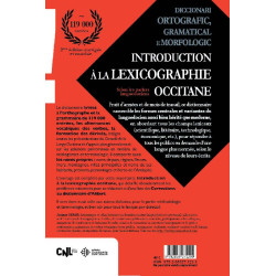 Diccionari ortografic, gramatical e morfologic de l’Occitan - Josiana Ubaud - 4e de couverture