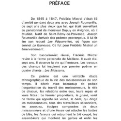 Les moissons - Frédéric MISTRAL (Alain Viau) - Prefaci
