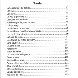 En bosca de Pan - Joan-Glaudi Puech - Cortetas de Mananca II - Table des matières