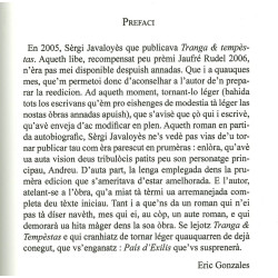 País d'exilis - Sèrgi Javaloyès - Preface