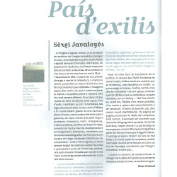 País d'exilis - Sèrgi Javaloyès - Article Silvan Chabaud (Lo Diari 71)
