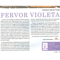 Ferveur violette - Michel FRAYSSE - Article de Joan-Francés Pòma (Lo Diari 71)