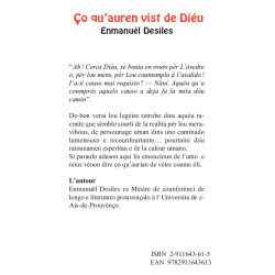 Ço qu’auren vist de Diéu - Enmanuèl Desiles - Back cover