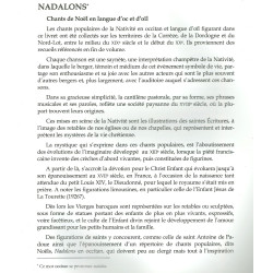 Nadalons, Chants de Noël en langue d'oc & d'oïl - Olivier Payrat (extrait du livre)