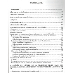 Les contes entre Ventoux et Baronnies - Jean-Louis Ramel - Sommaire