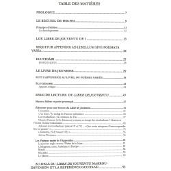 Henri Irénée Marrou, La source occitane - Lou libre de jouventu (1920-1931) - Philippe Gardy - Sommaire