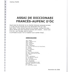 Diccionari Francés-Aupenc d'Òc - Dictionary French-Occitan aupenc - André Faure