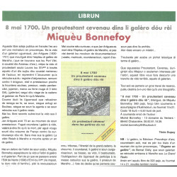 8 mai 1700 - Un proutestant cevenau dins li galèro dóu rèi - Article Prouvenco d'aro 04-2023