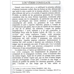 Los vèrbs conjugats - Memento verbal de l’occitan - Patrici POJADA - Extrait