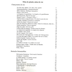 Mina de plomb, Mina de ren - Mine de plomb, Mine de rien - Cecila Chapduelh - Table des matières