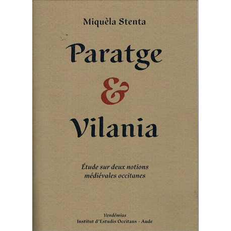 Paratge & Vilania - Miquèla Stenta
