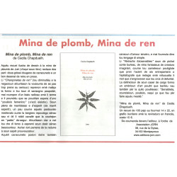 Mina de plomb, Mina de ren - Mine de plomb, Mine de rien - Cecila Chapduelh - Article Prouvenço d'aro 401
