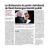 Dictionnaire du parler méridional - René Domergue - Article Midi libre