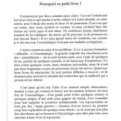 Petit manuel du toponymiste occitan - Joan RIGOSTA - Estrach