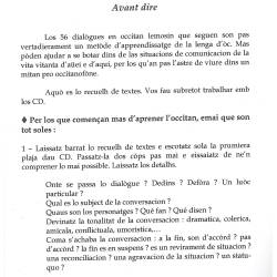 Dialògues occitans Lemosin - Gilbert BORGÉS - Avant dire