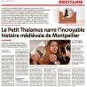 Le Petit Thalamus de Montpellier - G. Caïti-Russo - Article Midi Libre 26-12-2023