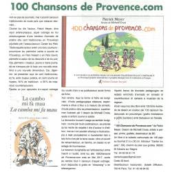 100 chansons de Provence.com - Patrick Meyer, Michaël Crosa - Article Prouvenço d'aro 06-2024
