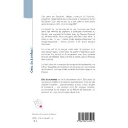 Gens de Bauduen – Avant la naissance, en 1973, du lac de Sainte-Croix, en Haute-Provence - Éric Schulthess - 4e de couverture