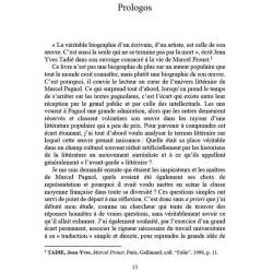 Dans l'univers littéraire de Marcel Pagnol - Biographie d'une œuvre populaire - Christophe Chabbert - Prologos