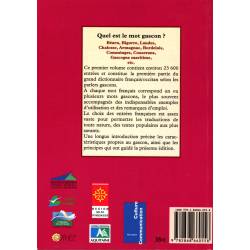 Dictionnaire français-occitan (gascon) volume 1 A à K - 4e de couverture