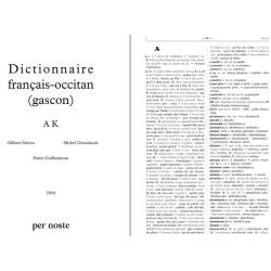 Dictionnaire français-occitan (gascon) volume 1 A K - Extrait