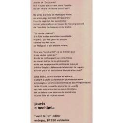 Jaurès e Occitània - Jòrdi Blanc - 4e de couverture